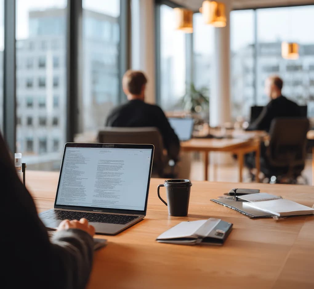 Modern office workspace